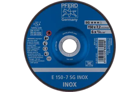 PFERD 61106 5 X 1/4 X 7/8 T27 Gw A30N Sg-Inox