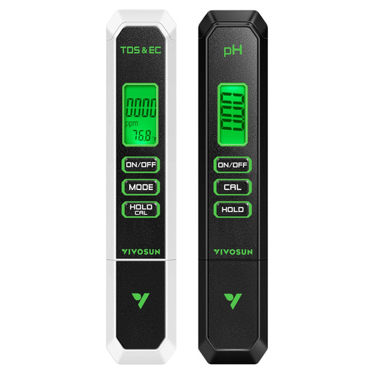 Vivosun pH and TDS Meter Combo, Water Test Kit for Drinking Water, Aquarium, Hydroponics, Pool, and RO System