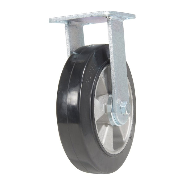 Vestil CST-VE-8X2MRA-R Rubber Rigid Caster 8 In. Diameter x 2 In. Width 881 Lb. Capacity Black/Gold