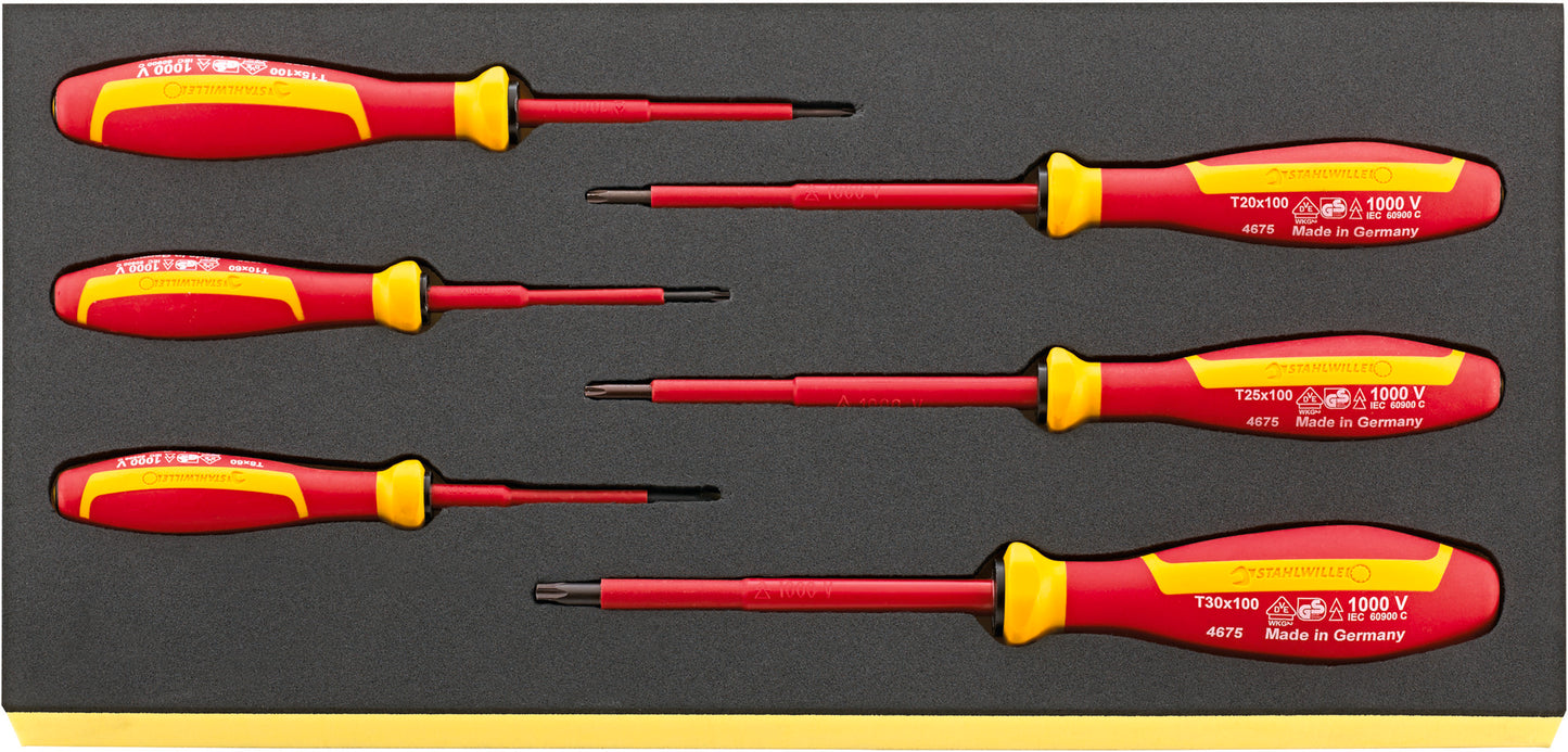 Stahlwille 96838793 TCS 4675 VDE Vde Torx® Screwdriver Set Drall+