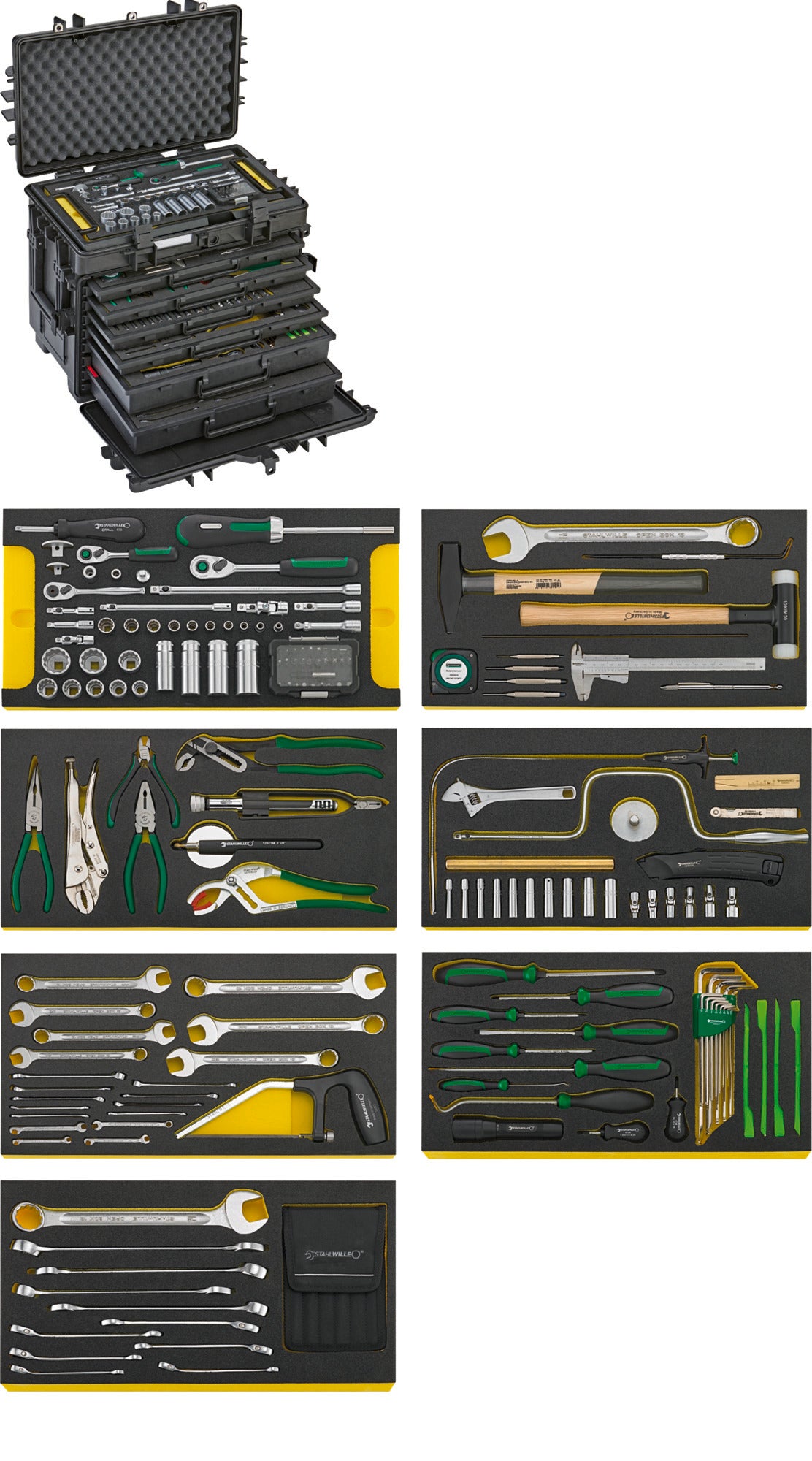 Stahlwille 98814910 13224A WT/TS Aog-Kit For Aircraft In Tool Trolley No. 13217