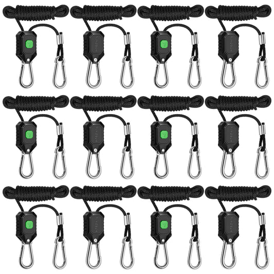 Vivosun LED Grow Light Adjustable Hanger 1/8 Inch, 150 lbs/pair Weight Capacity, 6 Pair
