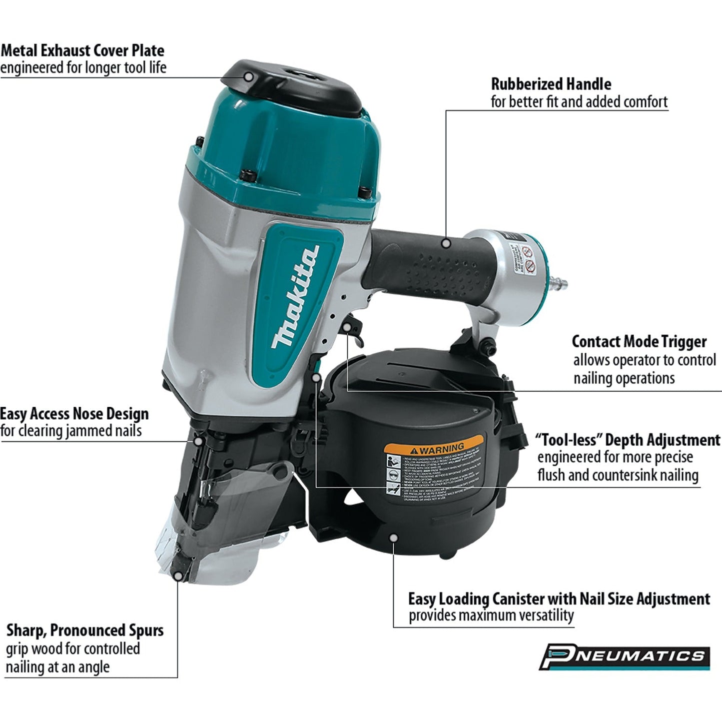 Makita AN902 3‘1/2" Framing Coil Nailer