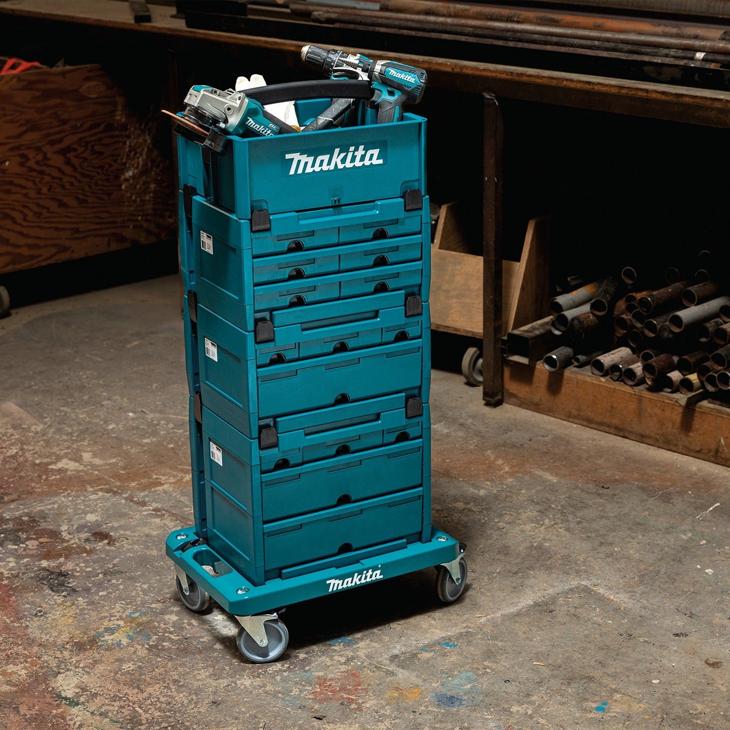 Makita P-83836 MAKPAC Interlocking Tool Box, Small, 6" x 15‘1/2" x 11‘1/2"