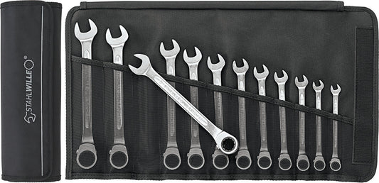 Stahlwille 96411712 17/12 Combination Ratcheting Wrench Set