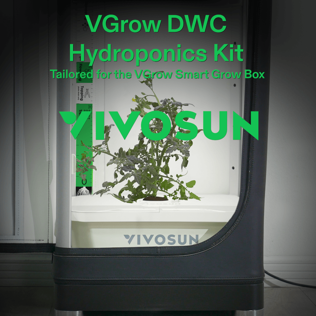 Vivosun VGrow DWC Hydroponics Growing System Kit for VGrow Smart Grow Box, 4-Gallon Deep Water Culture with Air Stones and Rapid Rooters, Not Compatible with E42A