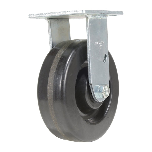 Vestil CST-VE-6X2PH-R Phenolic Rigid Caster 6 In. Diameter x 2 In. Width 1200 Lb. Capacity Black