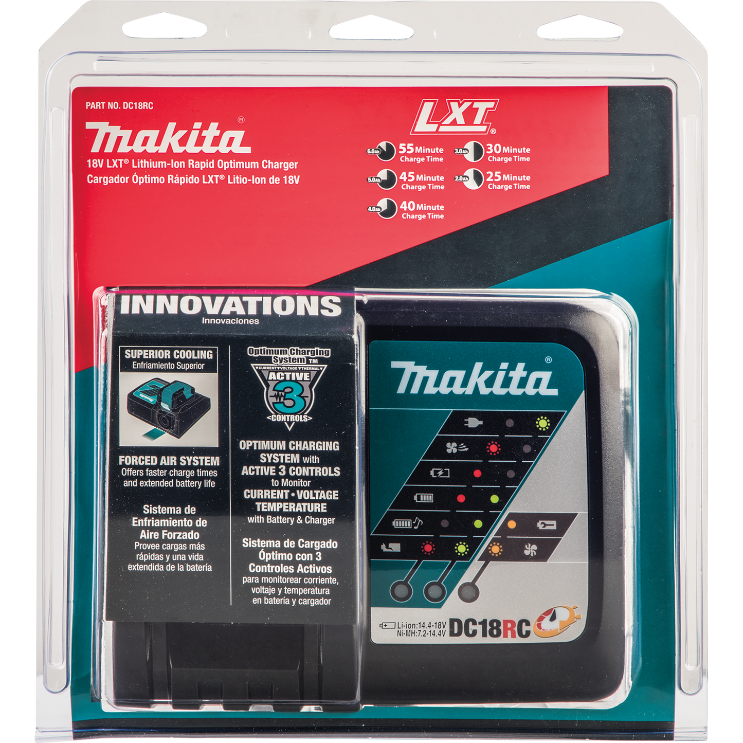 Makita DC18RC 18V LXT® Lithium‘Ion Rapid Optimum Charger