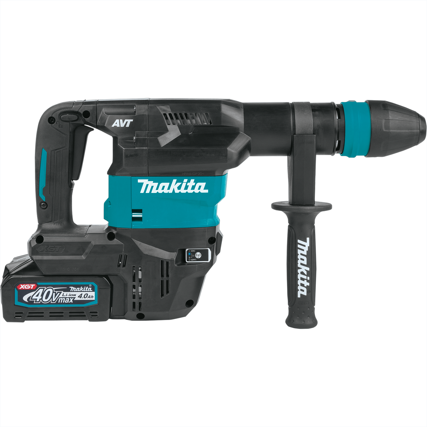 Makita GMH01M1 40V max XGT® Brushless Cordless 15 lb. SDS‘MAX AVT® Demolition Hammer Kit, AWS® Capable (4.0Ah)