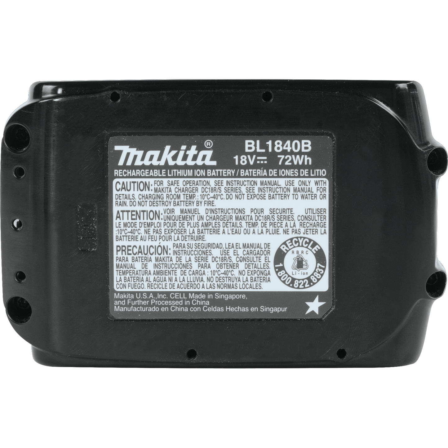 Makita BL1840B-2 18V LXT® Lithium‘Ion 4.0Ah Battery, 2/pk