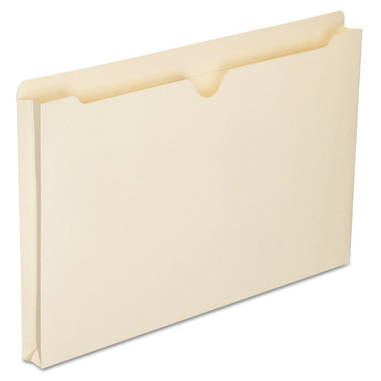 AbilityOne 7530016321019 SKILCRAFT Double-ply Tab Expanding Manila File Jackets - Legal - 8 1/2" x 14" Sheet Size - 1" Expansion - Straight Tab Cut - 11 pt. Folder Thickness - Manila - Manila - Recycled - 50 / Box