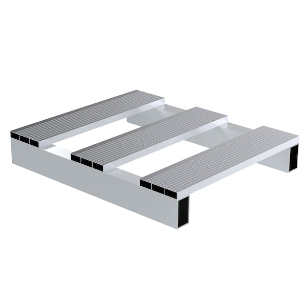 Vestil SKID-2024-A Aluminum Skid, 24 in L, 20 in W, 3.75 H