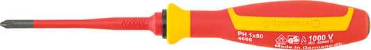 Stahlwille 46663001 4666 VDE 1 KREUZ-SCHLITZSCHRAUBENDREHER Vde Cross-Head Screwdriver Ph Drall+