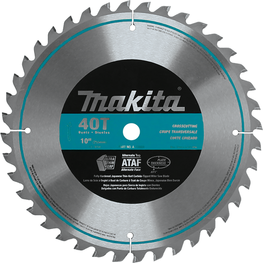 Makita A-93669 10" 40T Micro‘Polished Miter Saw Blade