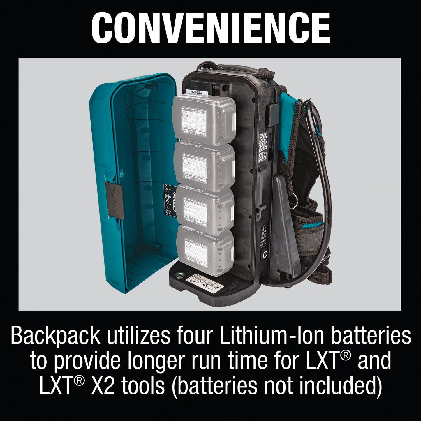 Makita PDC01 Connectx, Lxt®, Lxt® X2 And Xgt® Portable Backpack Power Supply