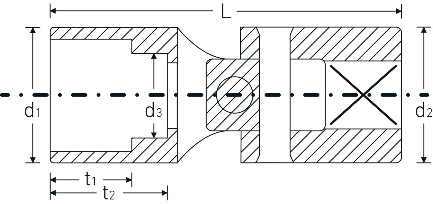 Stahlwille 1140010 402 10 Flex Sockets