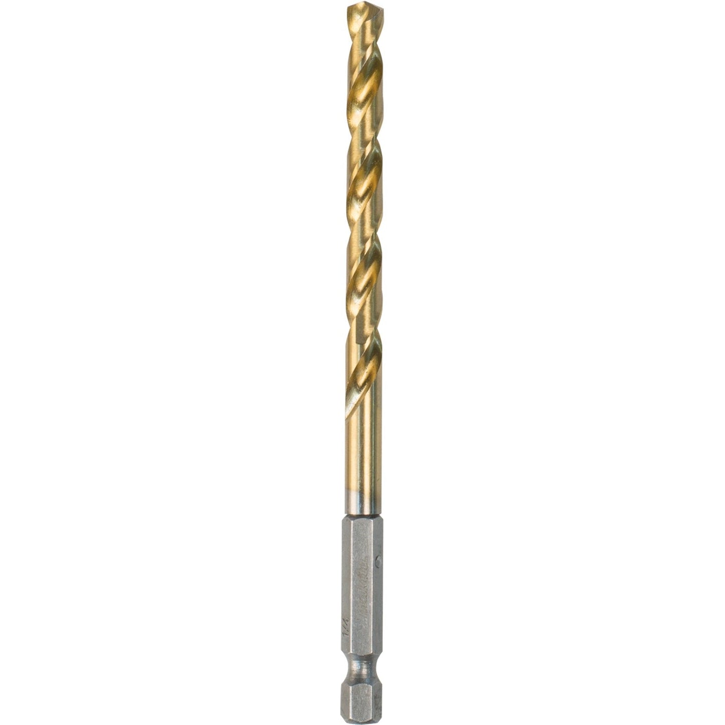 Makita D-23927 1/4" Titanium Coated Drill Bit, 1/4" Hex Shank