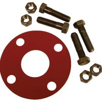 Jones Stephens G51008 8" Red Rubber Full Face Gasket