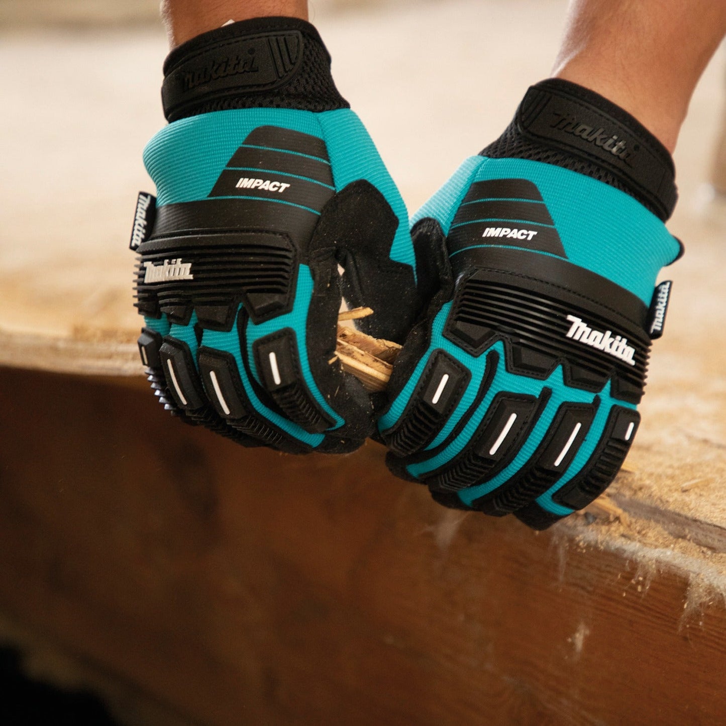 Makita T-04248 Advanced Impact Demolition Gloves (Medium)