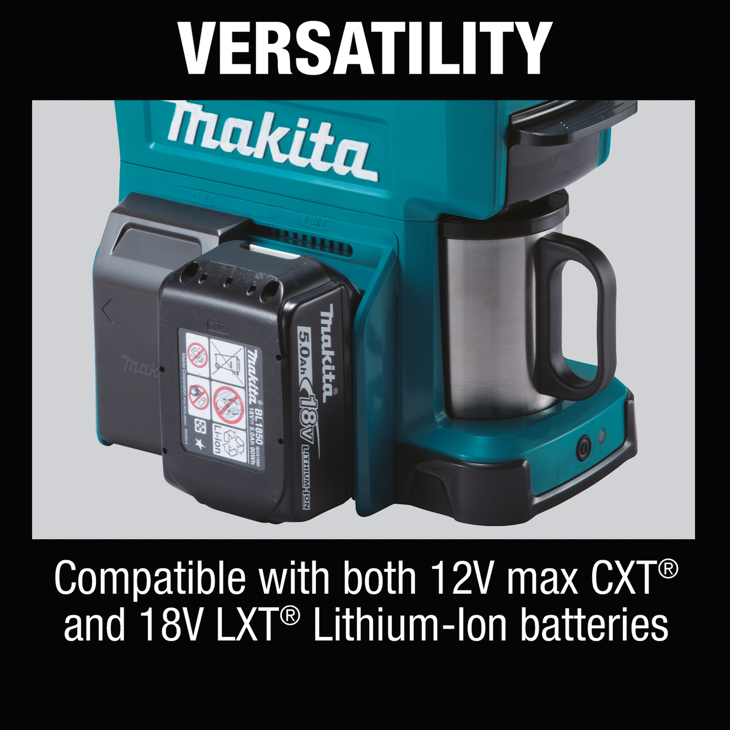 Makita DCM501Z 18V Lxt® / 12V Max Cxt® Lithiumion Cordless Coffee Maker, Tool Only