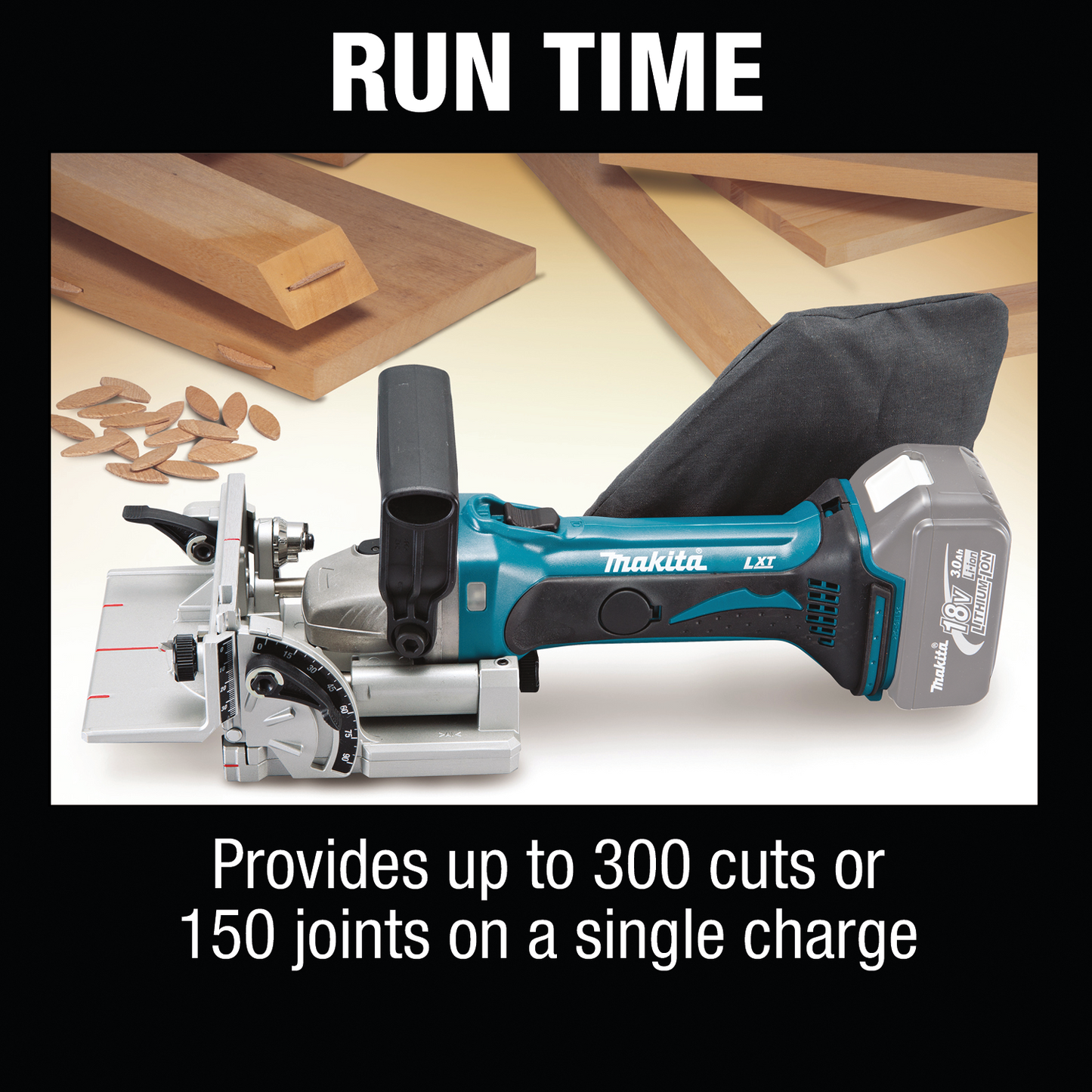 Makita XJP03Z 18V LXT® Lithium‘Ion Cordless Plate Joiner, Tool Only