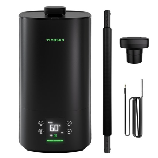 Vivosun AeroStream H05 Intelligent Wi-Fi Humidifier, 1.32 Gal / 5 L Humidifier with Temp & Humidity Probe, Smart Remote Control, Designed for Growers