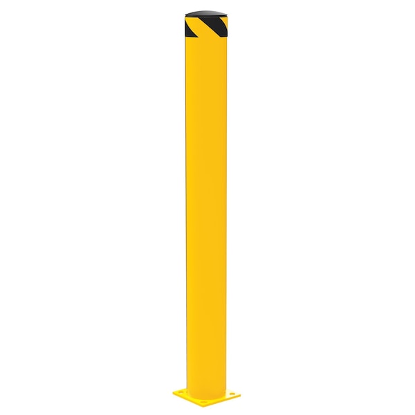 Vestil BOL-62-6.5 Steel Pipe Safety Bollard, 62 x 6-1/2"
