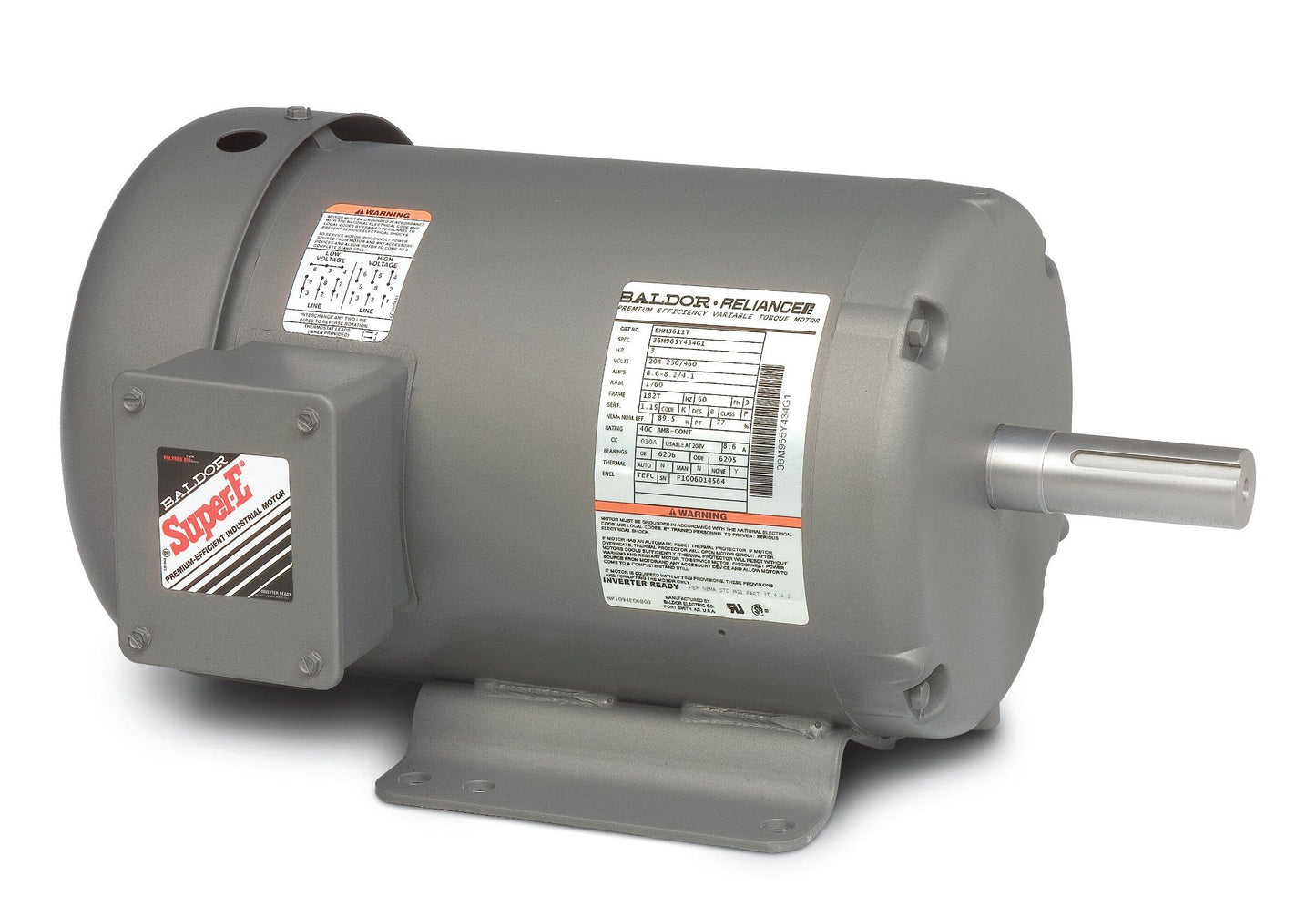 Baldor EHM3714T-5 10Hp, 1770Rpm, 3Ph, 60Hz, 215T,