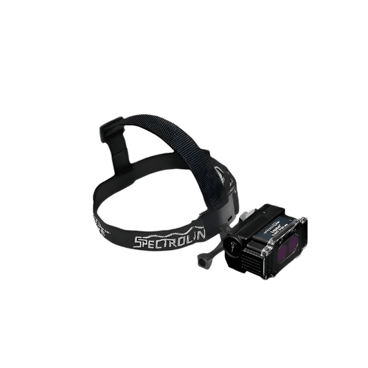 Spectro-UV EK-3000/F EagleEye™ II Dual Beam 365nm Ultraviolet (UV-A) Blacklight and White Light LED Headlamp Inspection Kit European (Type C/F)