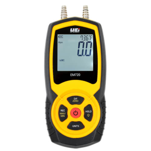 UEI Test EM720 Hi-Res Differential Manometer