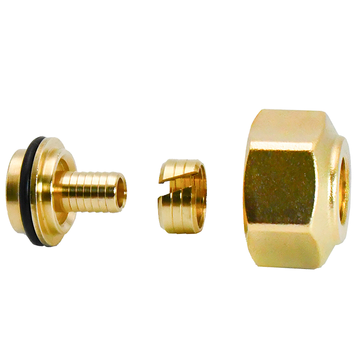 Legend Valves 810-142EP 3/8" PEX Tube Connector, Pair; for M-8100 Engineered Plastic Manifolds