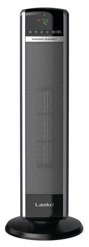 Lasko CT30754 1500W Digital Ceramic Tower Space Heater with Remote, Black