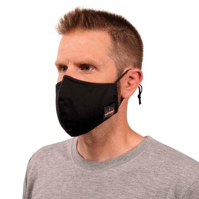 Ergodyne 48852 Skullerz 8800 Contoured Face Cover Mask - Reusable, Cotton
