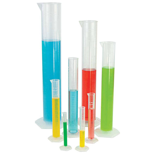 Globe Scientific 3703-1M Cylinder Measuring Diamond Essentials Class B PMP Molded Graduations tall form 1000mL