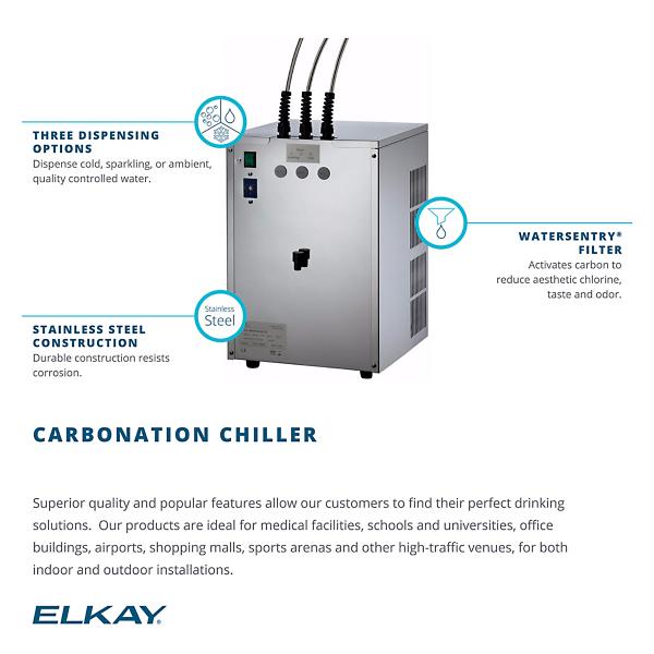 Elkay DSFBF180K Carbonation Chiller Filtered 20 GPH