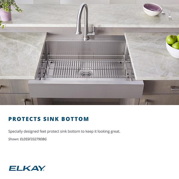 Elkay CTXBG1915 Crosstown Stainless Steel 19-1/2" x 15-1/2" x 1-1/4" Bottom Grid