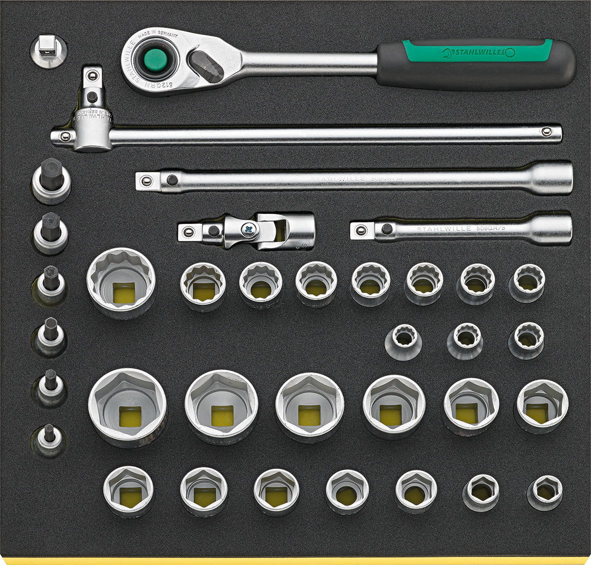 Stahlwille 96830360 TCS 50/52/30/6QR Quickrelease Socket Set