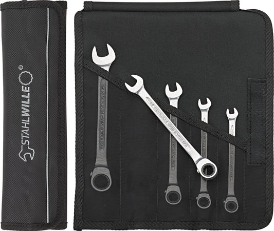 Stahlwille 96411709 17A/5 Combination Ratcheting Wrench Set