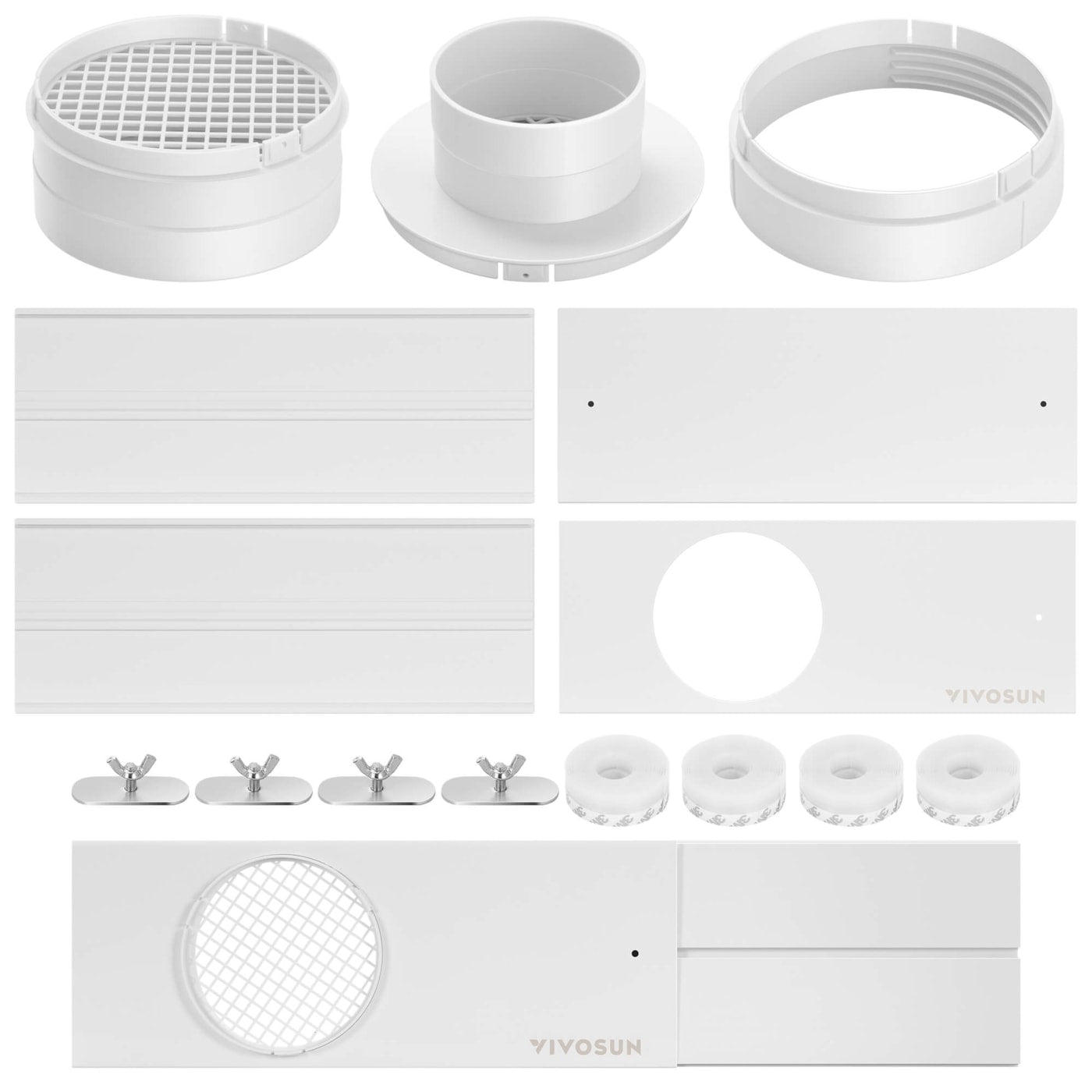 Vivosun Window Duct Kit, Portable AC Window Seal Kit, Fit with 4”/6” Ducting & 5.9” Hose