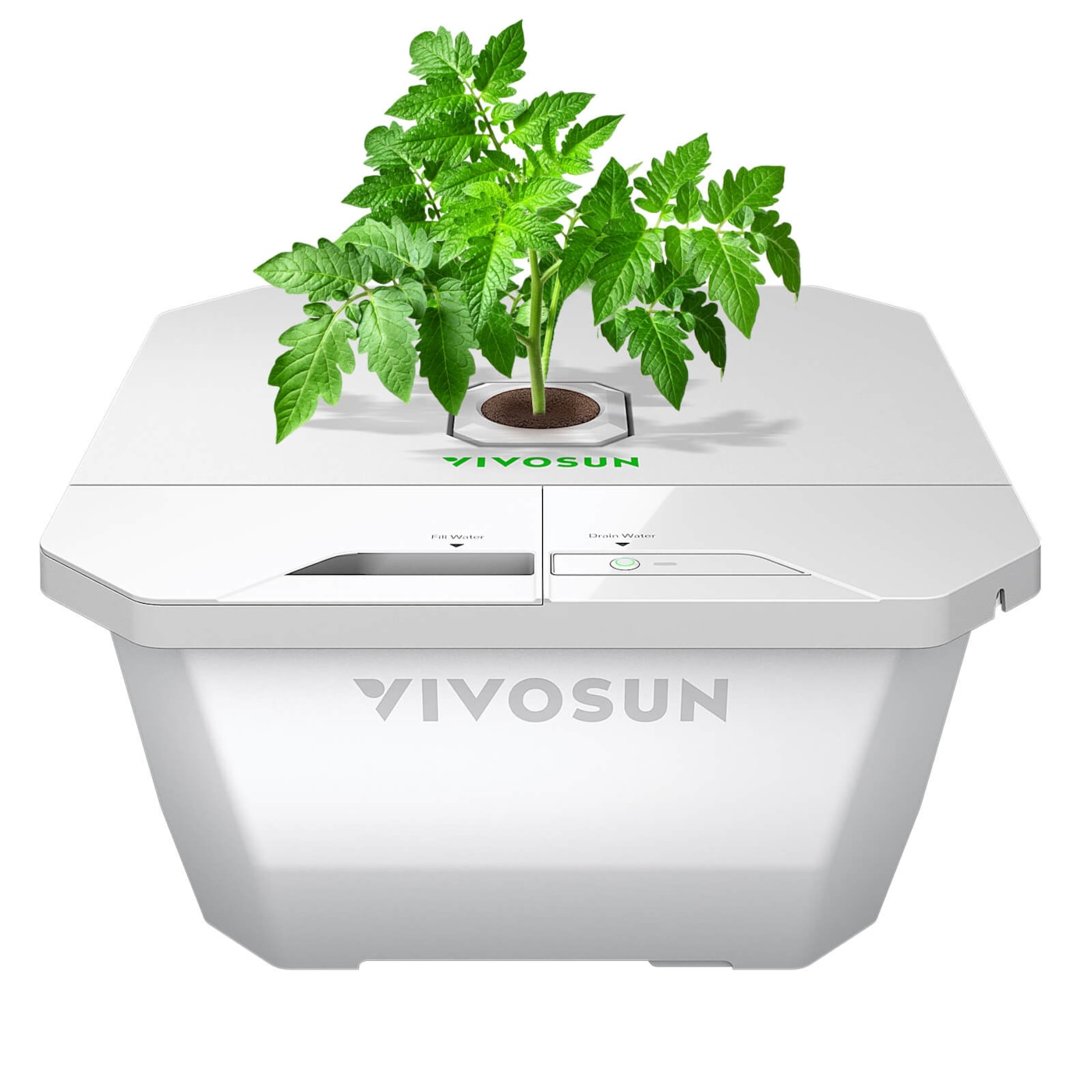 Vivosun VGrow DWC Hydroponics Growing System Kit for VGrow Smart Grow Box, 4-Gallon Deep Water Culture with Air Stones and Rapid Rooters, Not Compatible with E42A
