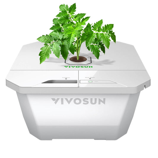Vivosun VGrow DWC Hydroponics Growing System Kit for VGrow Smart Grow Box, 4-Gallon Deep Water Culture with Air Stones and Rapid Rooters, Not Compatible with E42A