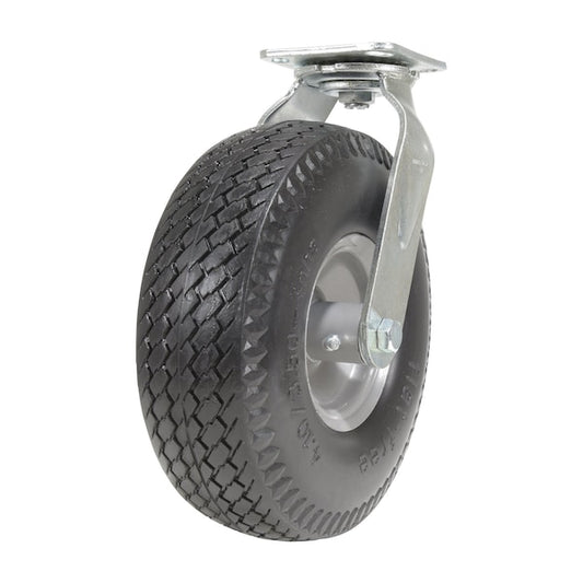 Vestil CST-F-10X3FM-S Flat-Free Swivel Caster 10 In. Diameter x 3 In. Width 300 Lb. Capacity Black/Gray