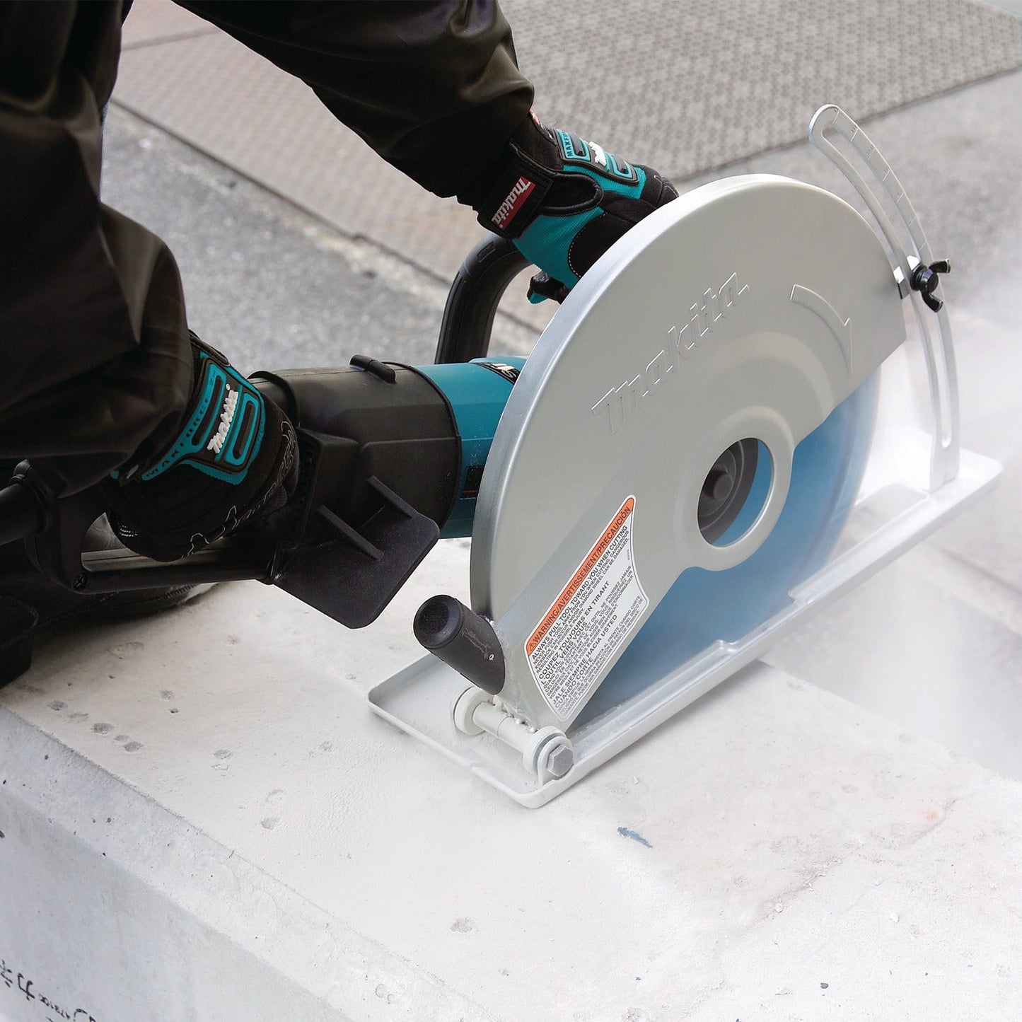 Makita 4114X 14" SJS, Electric Angle Cutter, with 14" Diamond Blade