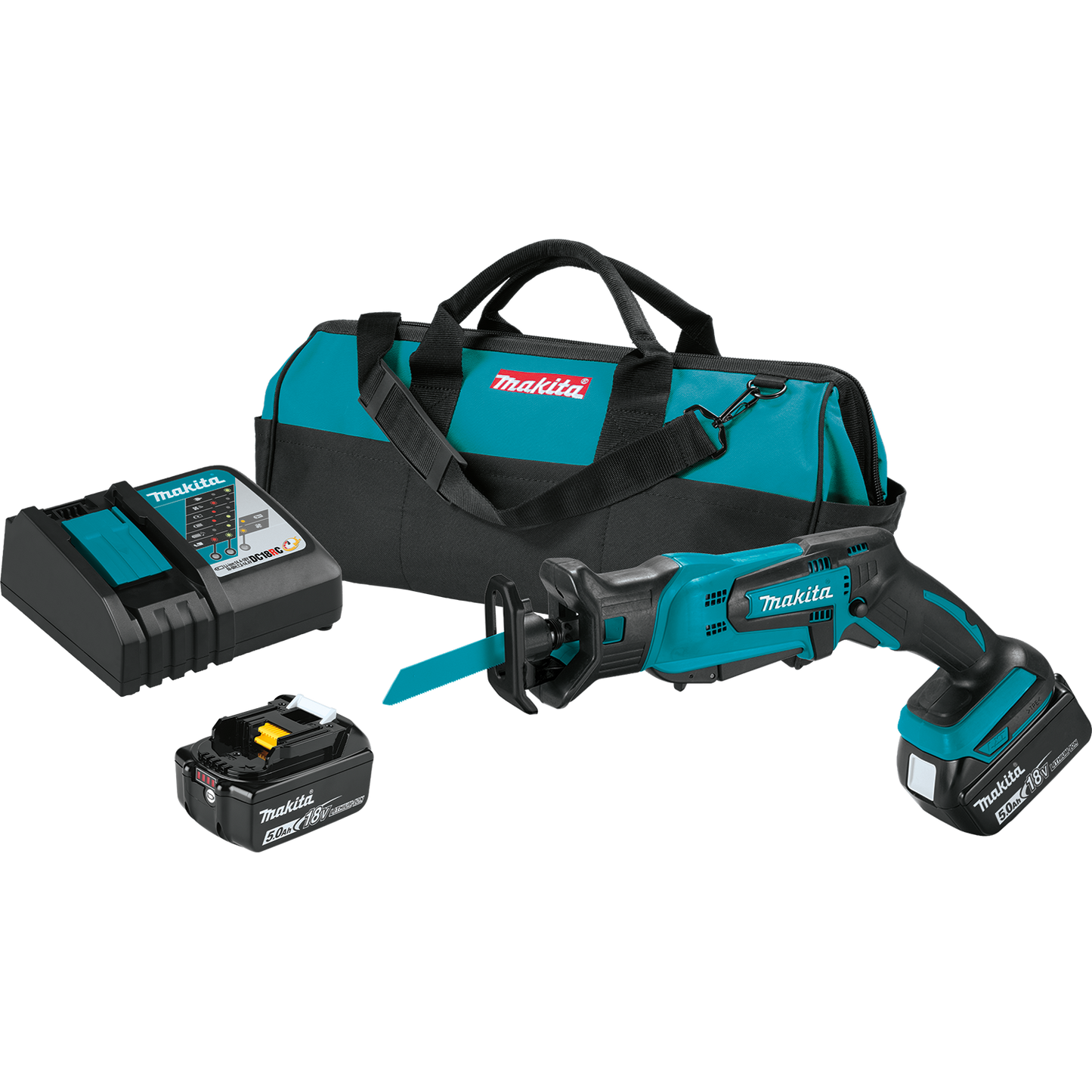 Makita XRJ01T 18V LXT® Lithium‘Ion Cordless Compact Recipro Saw Kit (5.0Ah)