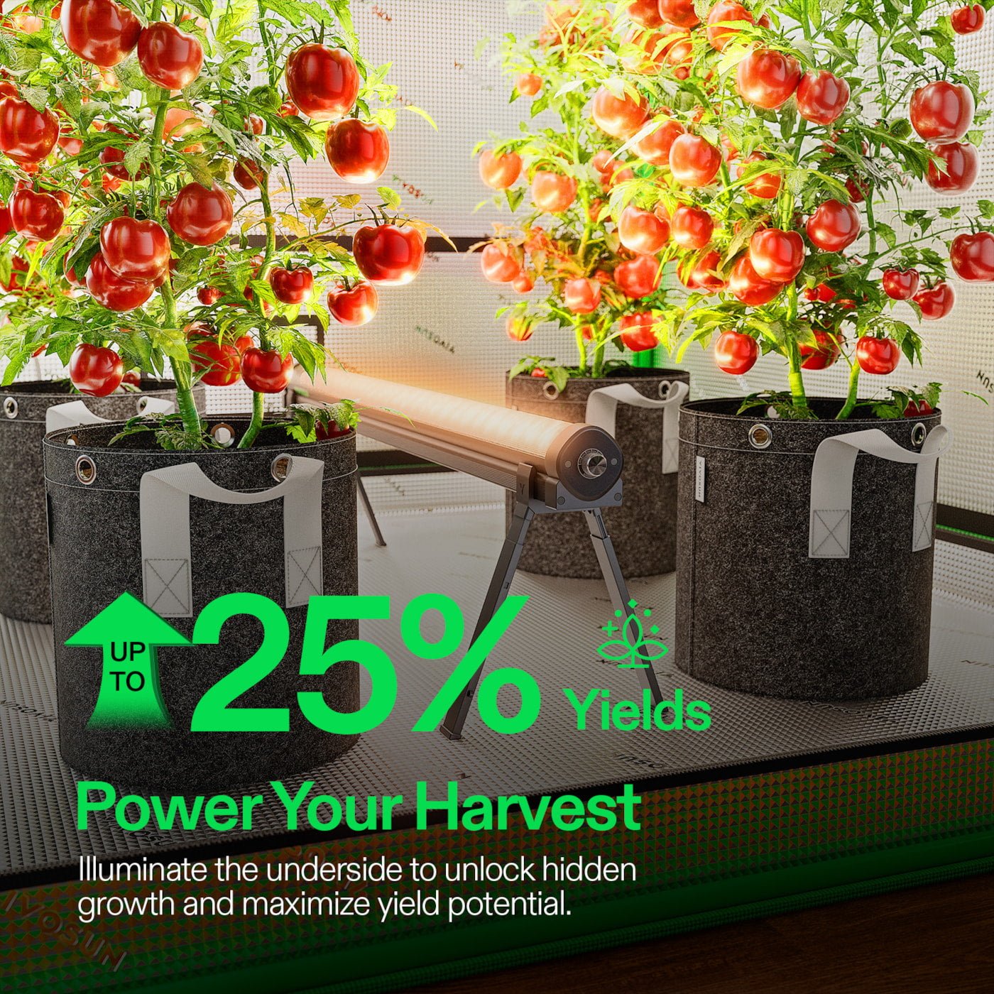 Vivosun LumaRay Under Canopy Lights, Full Spectrum Dimmable LED Grow Lights for Grow Tents, Greenhouses, SGS Compatible