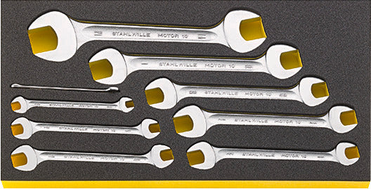 Stahlwille 96830124 TCS WT 10A/9 Double Open-Ended Wrench Set