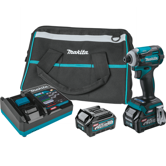 Makita GDT01D 40V max XGT® Brushless Cordless 4‘Speed Impact Driver Kit (2.5Ah)