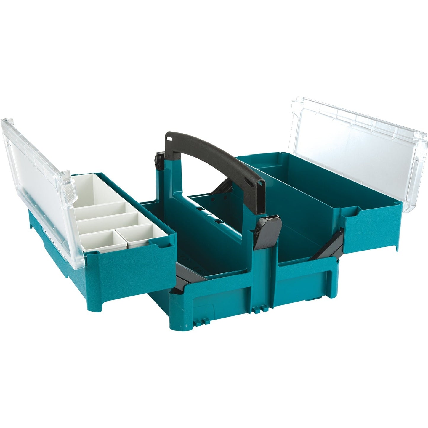 Makita P-84137 MAKPAC Interlocking Storage Box with Inserts, 6‘1/2" x 15‘1/4" x 11‘5/8"