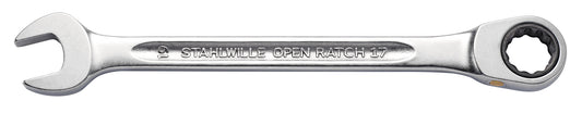 Stahlwille 40171313 17F 13 FLACH Combination Ratcheting Wrench