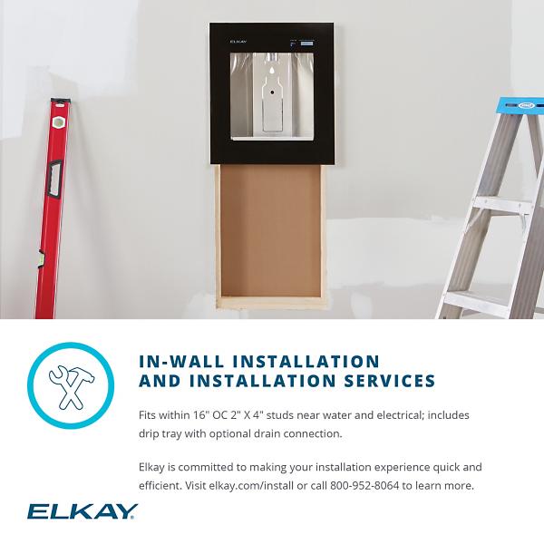 Elkay LBWD06WHK ezH2O Liv® Built-in Filtered Refrigerated Water Dispenser Remote Chiller Aspen White